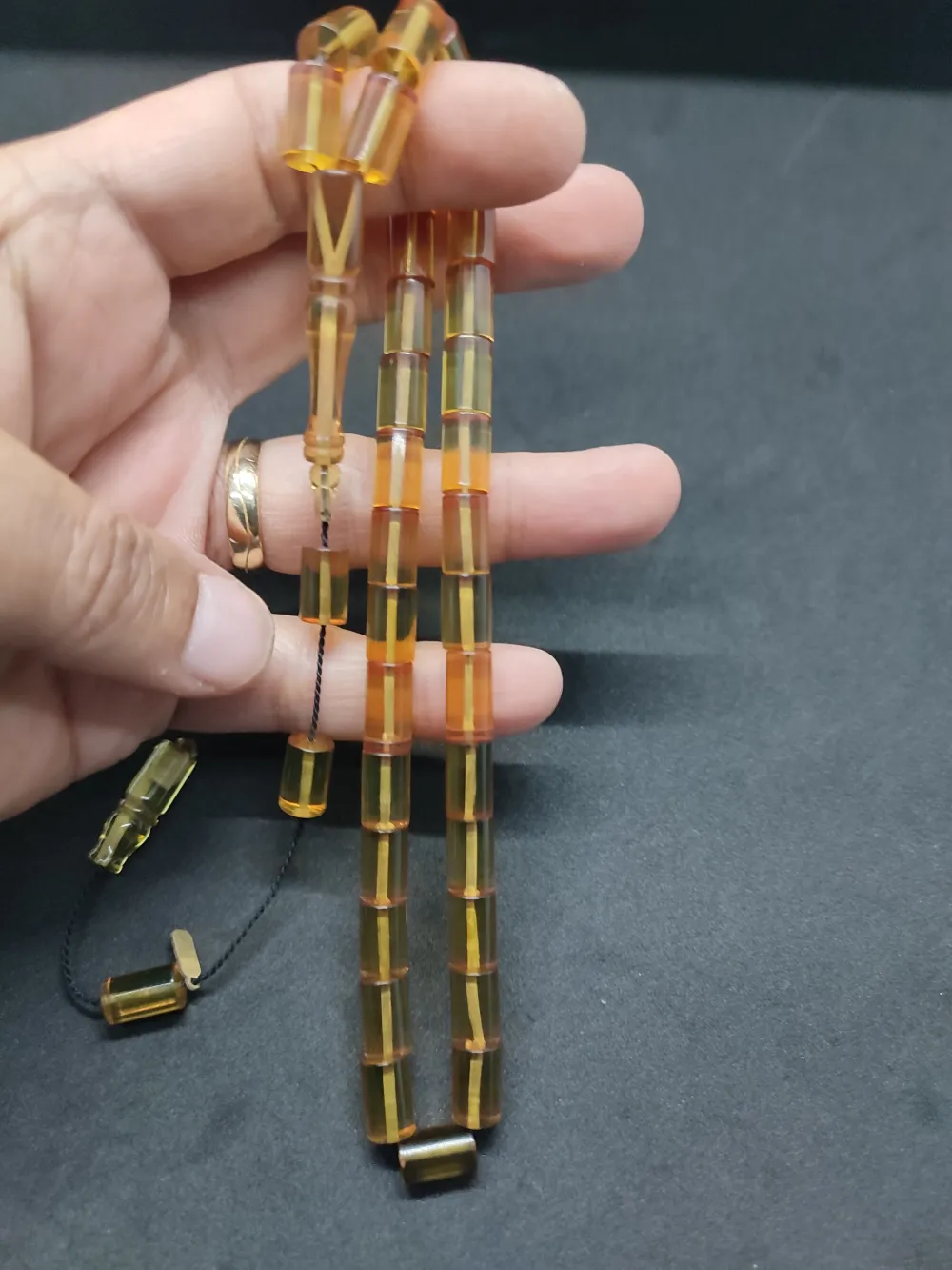 Uğur Şener Usta Eseri̇ 0.6 Şeffaf Deli̇m Çi̇ft Kat Ci̇lalı Ok Gi̇bi̇ Sıkma Kehri̇bar