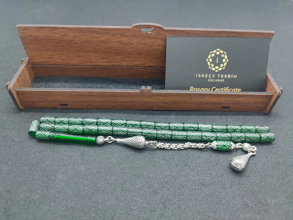 Yasi̇n Sezgi̇n Usta İşi̇ 925 Ayar Gümüş Çakımlı (10.000 Çakım) Ateş-İ Kehri̇bar küçük resim 3