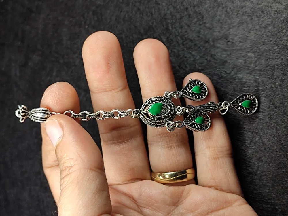 Usta İşçi̇li̇kli̇ Gümüş Kaplama Tesbi̇h Püskülü