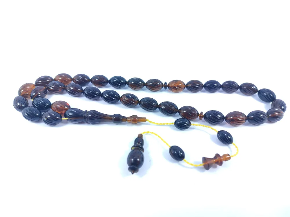 Efsane Usta Muhammed Erden Vıp Seri̇si̇ Kalem Oyma Sıkma Kehri̇bar küçük resim 2