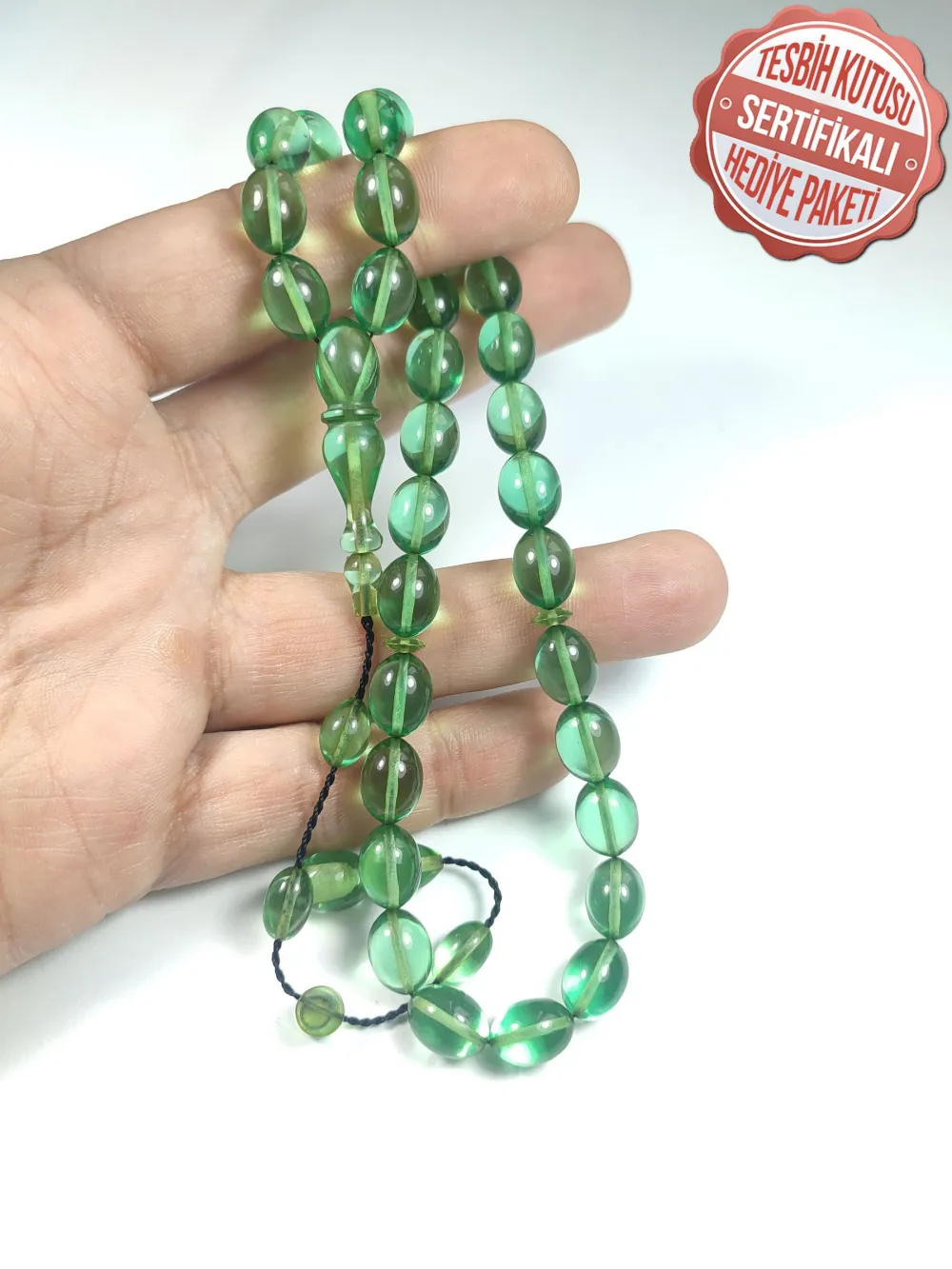 Bünyami̇n Barlak Usta İşi̇ İmzalı Mühürlü 0.6 Mm Alman Zar  Kehri̇bar küçük resim 5