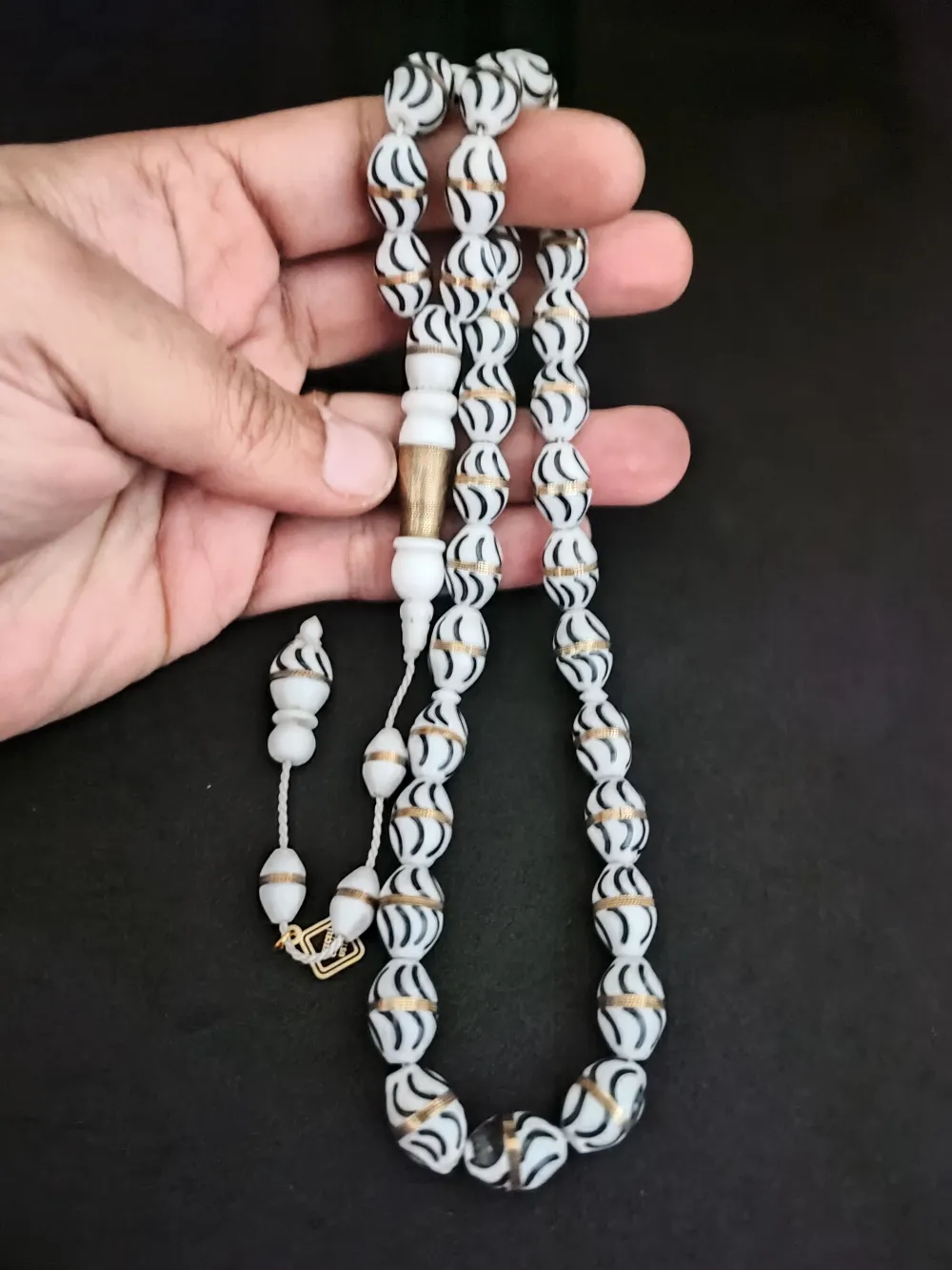 İskeçeli̇ Cemi̇l Usta Eseri̇ İri̇ Boy Gümüş Sarmal Mi̇neli̇ Deve Kemi̇ği̇ küçük resim 5