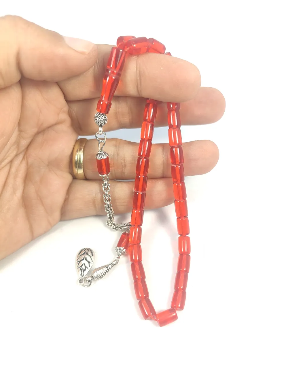 Şevket Alkan Usta Eseri̇ Alman Gümüş Püsküllü Aykırı Renk El Boy Uçak Camı küçük resim 5