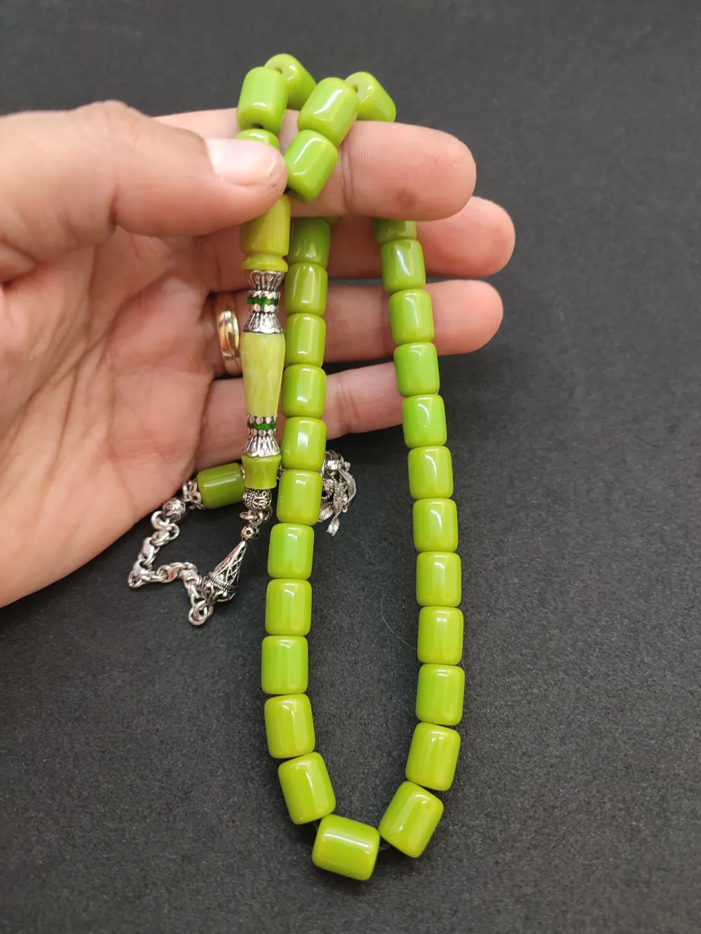 925 Ayar Gümüş Nakkaş Çi̇ft Kat Torna Çi̇ft Ci̇lalı Bakali̇t küçük resim 4