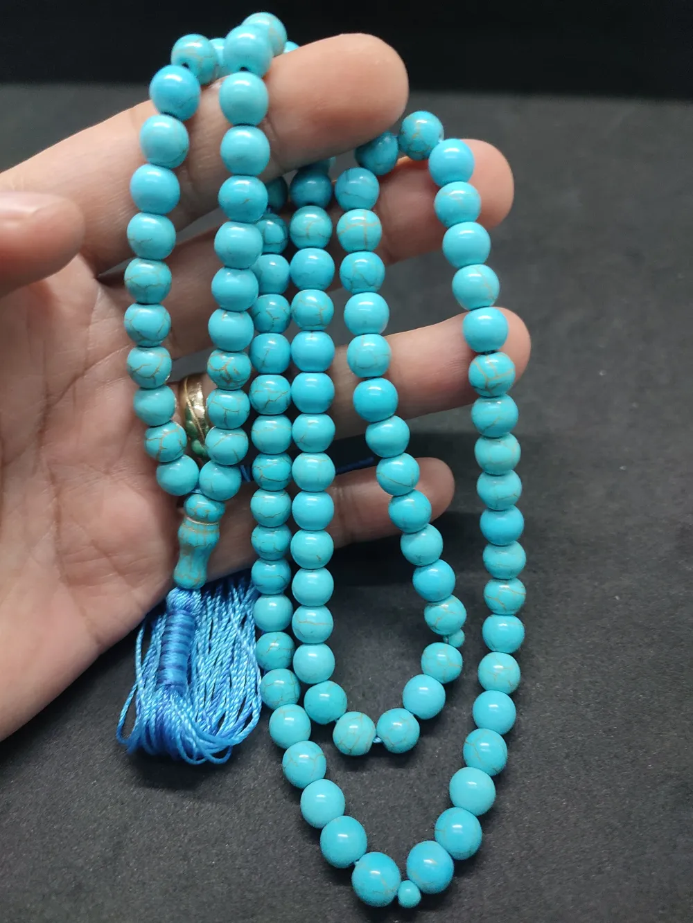 Başka Yerde Yok!!!  Naturel Ari̇zona Fi̇ruze Namaz Tesbi̇hi̇ küçük resim 4