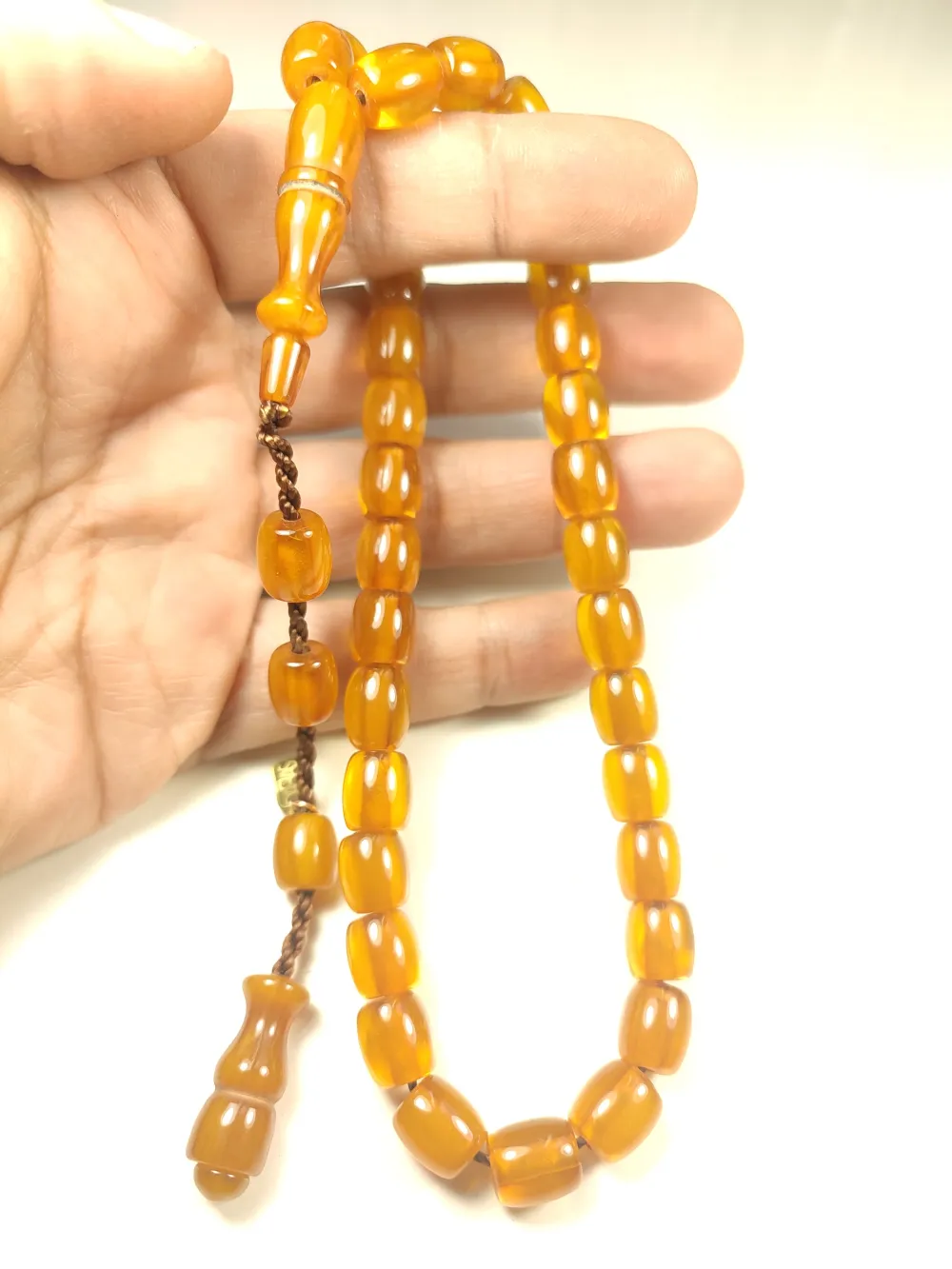 Muhammed Dabbas Usta İşi̇ İmzalı Sıkma Kehri̇bar küçük resim 5