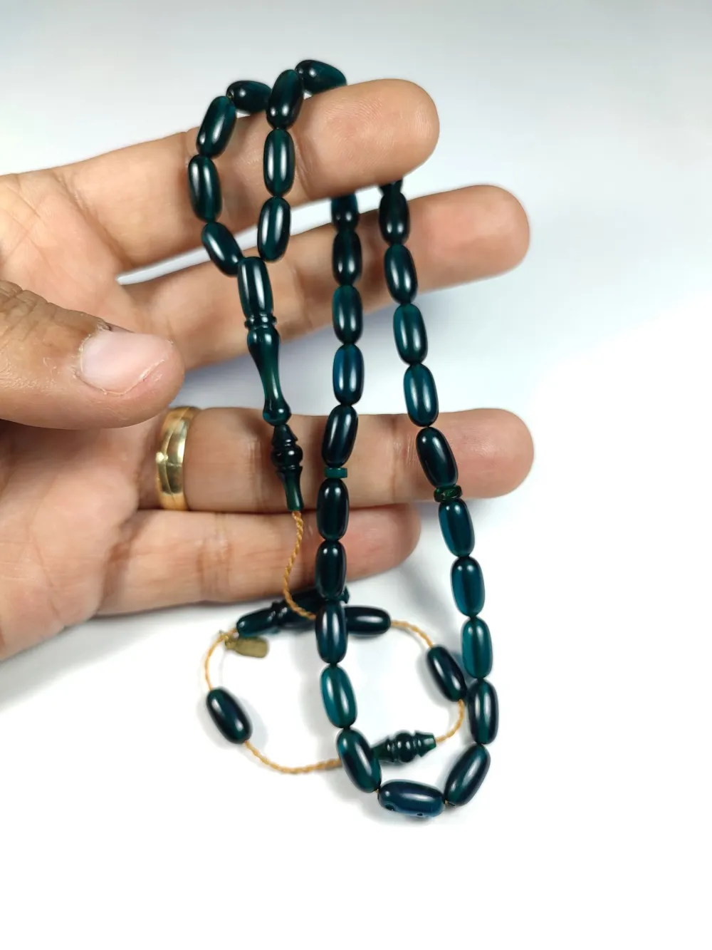 Ayhan Turan Usta İşi̇ İmzalı 0.6 Mi̇li̇m Şeffaf Deli̇m Sıkma Kehri̇bar küçük resim 5