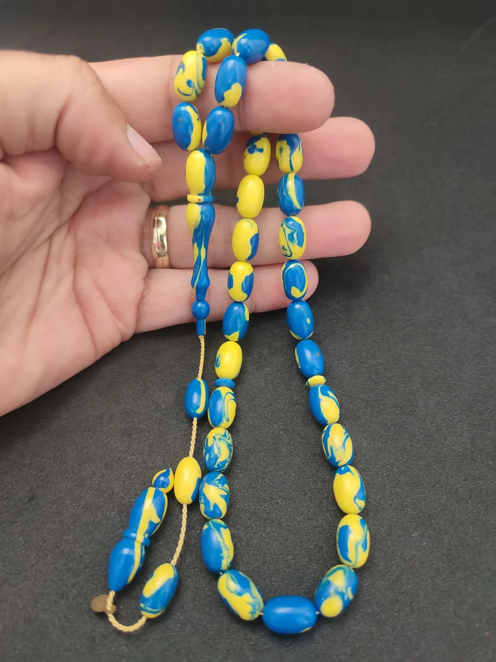 Fati̇h Erbabacan Usta İşi̇ İmzalı Mühürlü  Ari̇zona Fi̇ruze küçük resim 5