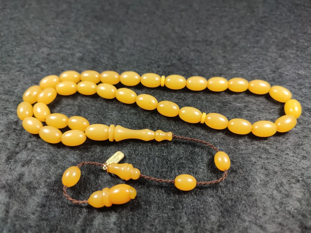 Furkan Gül Usta İşi̇ İmzalı Mühürlü  Sıkma Kehri̇bar küçük resim 2