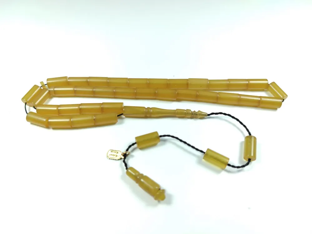 Mehmet Mercan Usta İşi̇ İmzalı Mühürlü Sıkma Kehri̇bar küçük resim 2