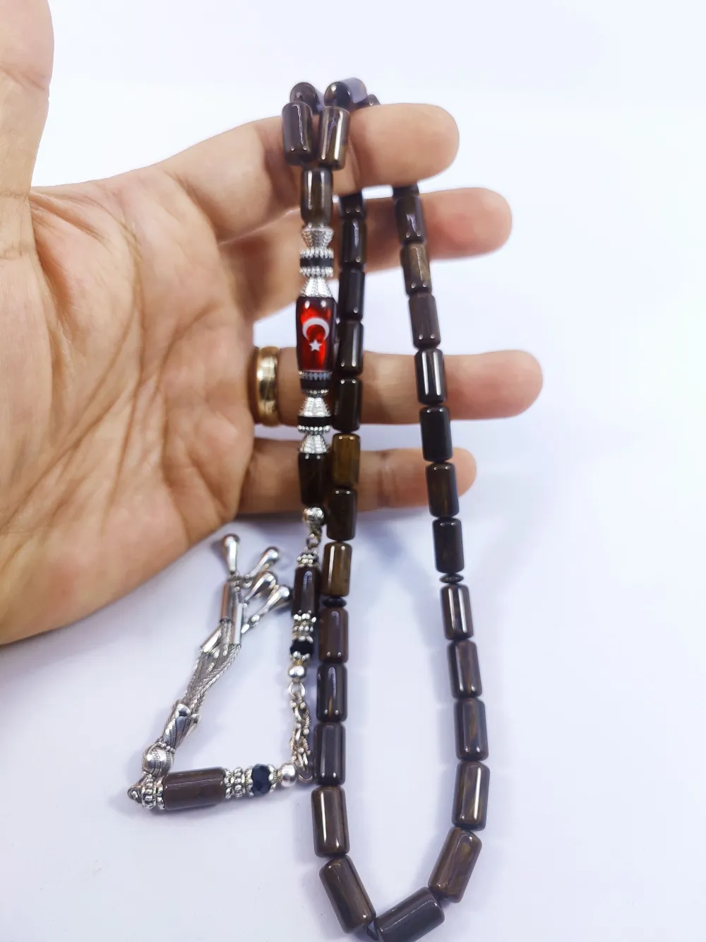 Şevket Alkan Usta Eseri̇ Gümüş Nakkaşlı Fransız Galali̇t küçük resim 5