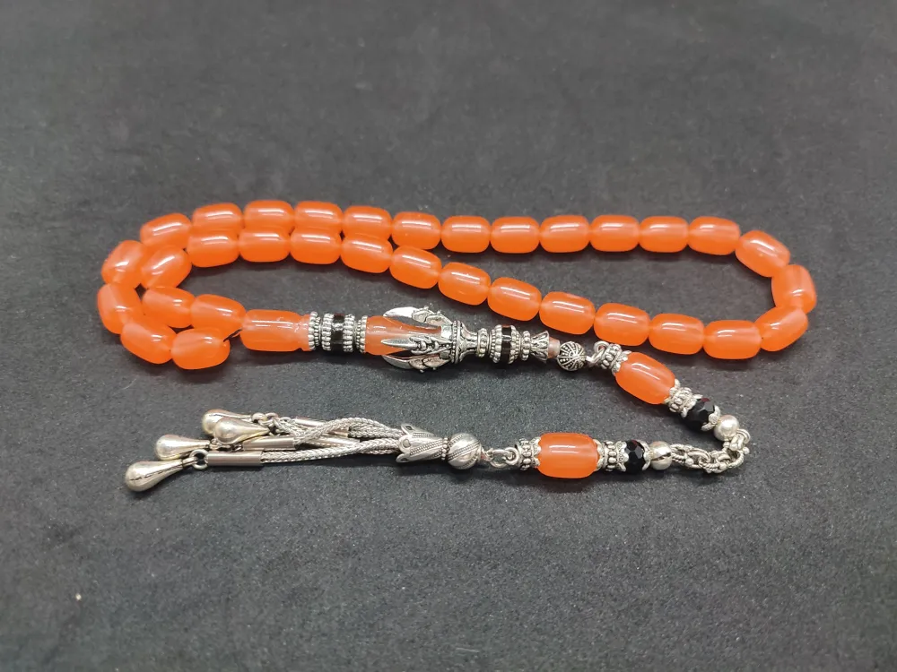 Zeyn Usta Eseri̇ Gümüş Nakkaş İmame Pençe Model Senteti̇k Opal küçük resim 3