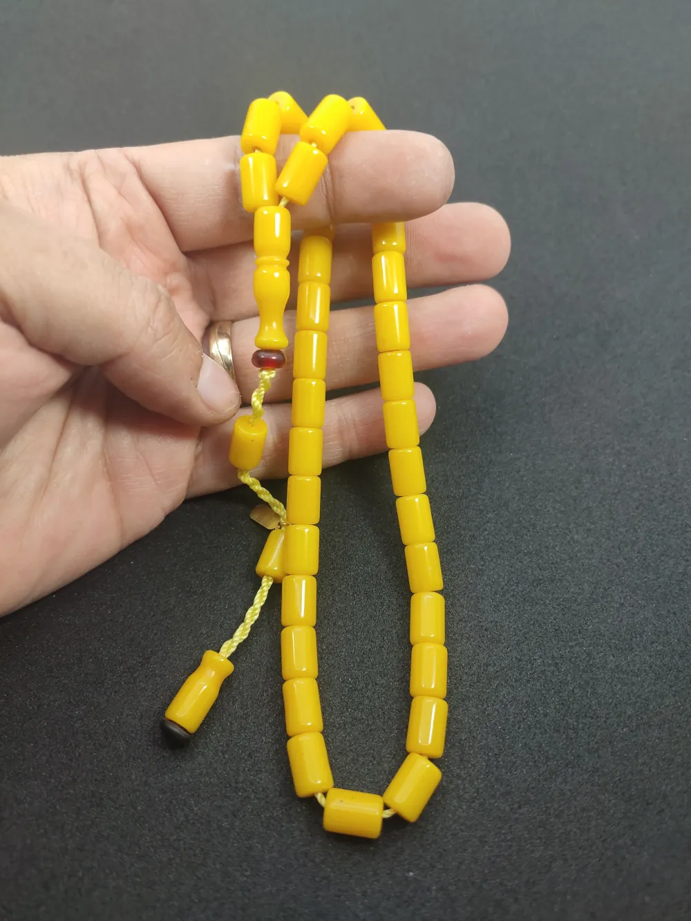 Muhammed Dabbas Usta İşi̇ İmzalı Sıkma Kehri̇bar küçük resim 4