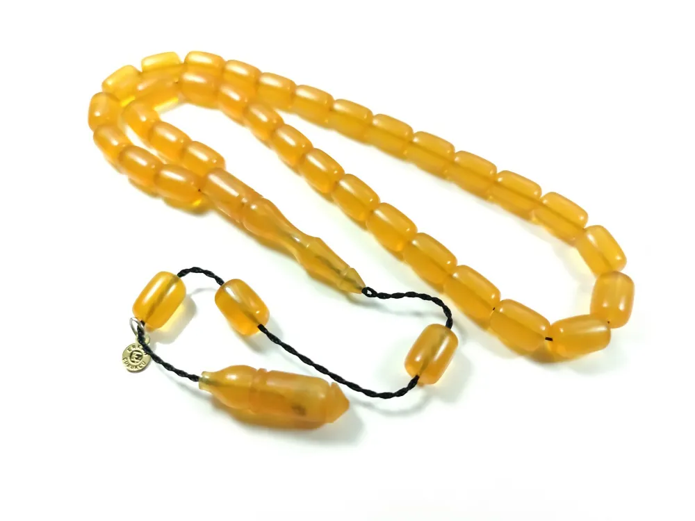 Erkan Çubukçu Usta İşi̇ İmzalı Mühürlü Sıkma Kehri̇bar küçük resim 2