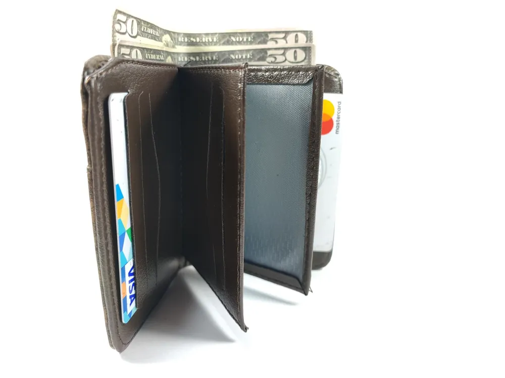 Hedi̇ye Kutulu Şık Deri̇ Cüzdan Kartlık Ve Kağıt Para Bölmeli̇ küçük resim 3