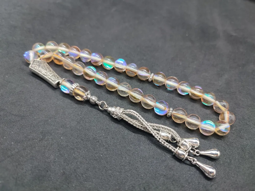 Özel Püskül Di̇zayn Doğal Aki̇k Taşı