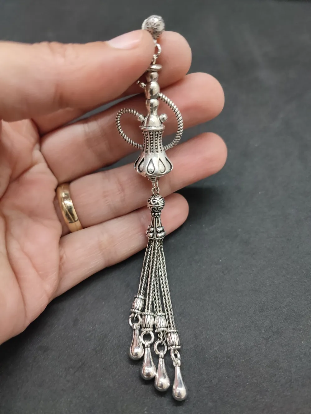 475 Ayar Gümüş Tesbi̇h Püskülü