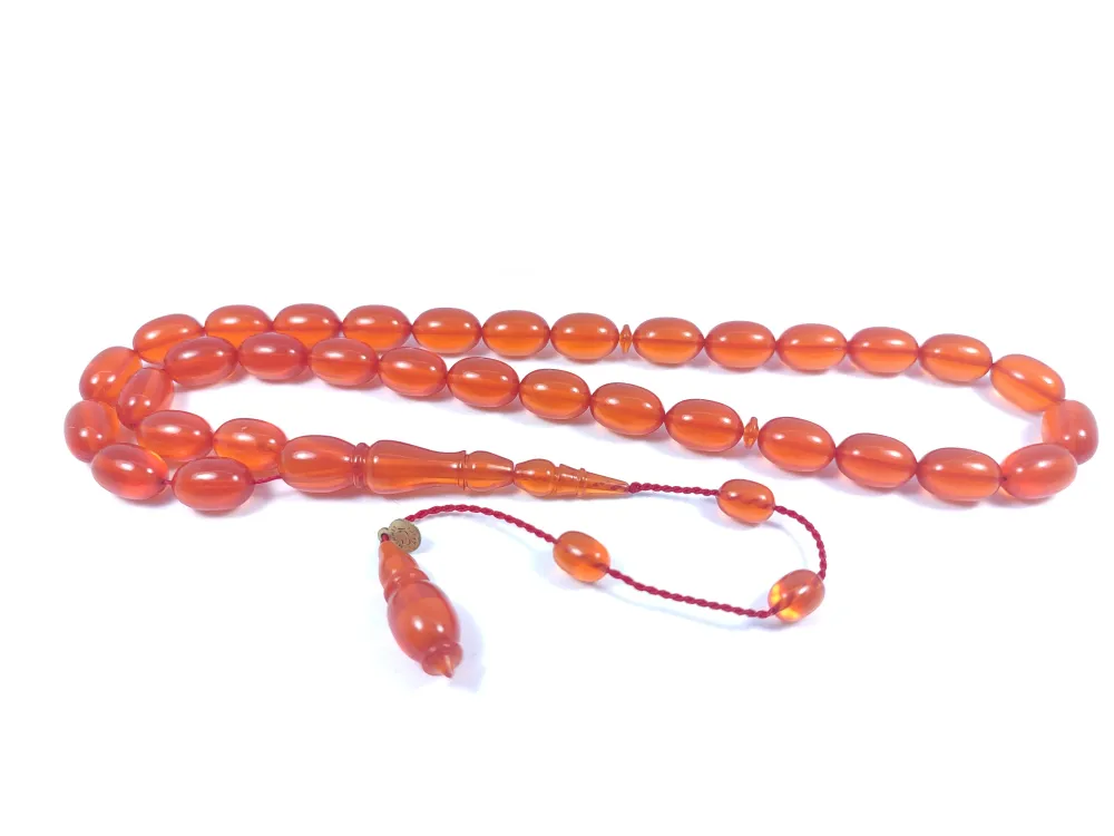 Mehmet Arıcı Usta Eseri̇ 0.6 Mm Deli̇m Çi̇ft Zımpara Çi̇ft Ci̇lalı Ateş-İ Kehri̇bar küçük resim 2