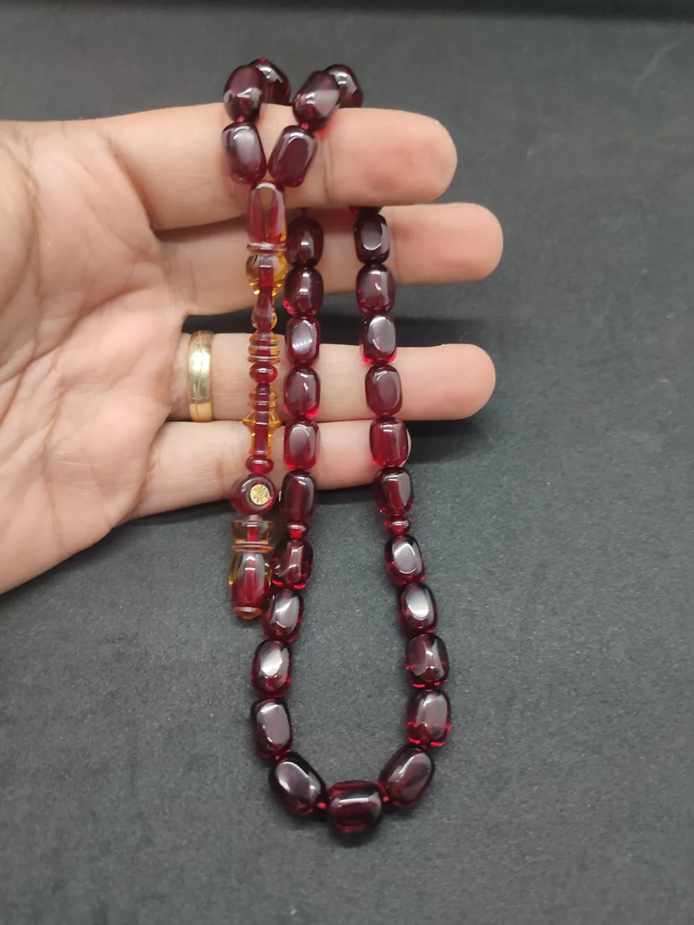 İsa Balkaya Usta Eseri̇ Şenalp Model Faseta Kesi̇m  Eski̇ Usul Ateş-İ Kehri̇bar küçük resim 5