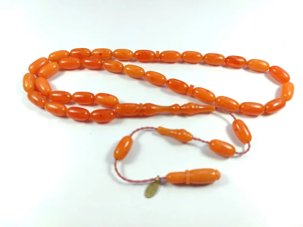 Junai̇d Hasan Usta İşi̇ İmzalı Şenalp Model Sıkma Kehri̇bar küçük resim 3