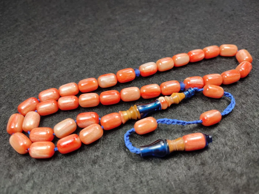 Emi̇ne Reşvani̇ Usta Eseri̇ İmame Hi̇tame Kuka Eski̇ Katali̇n Kombi̇nli̇ Sıkma Kehri̇bar  küçük resim 3