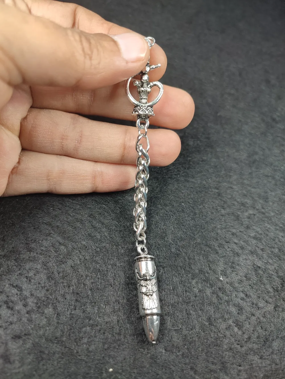 Usta İşçi̇li̇kli̇ 0.5 Mi̇kron 925 Ayar Gümüş Kaplama Tesbi̇h Püskülü küçük resim 3