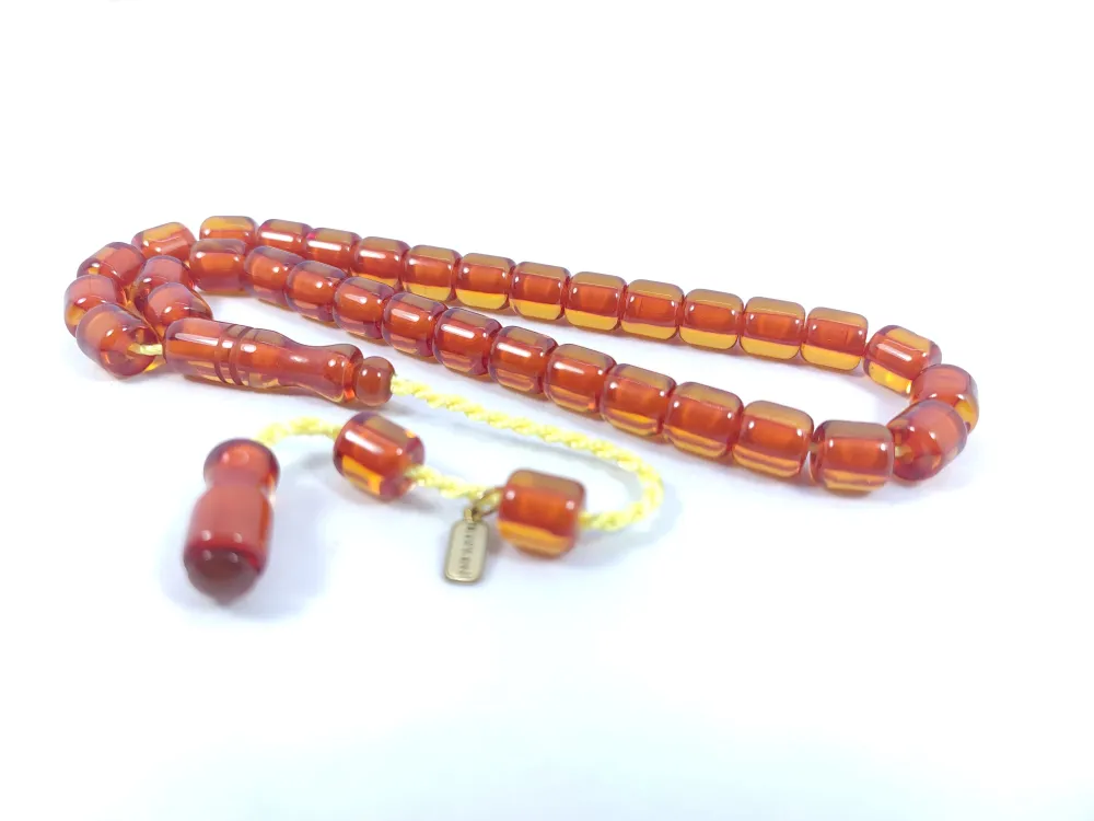 Hayyani̇ Usta Eseri̇ İmzalı El Boy Alman Faturan Sıkma Kehri̇bar küçük resim 2