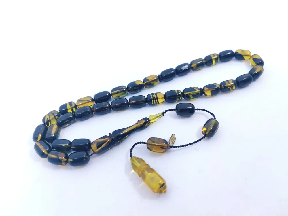 Uğur Şener Usta Eseri̇ 0.6 Şeffaf Deli̇m Çi̇ft Kat Ci̇lalı Sıkma Kehri̇bar küçük resim 3