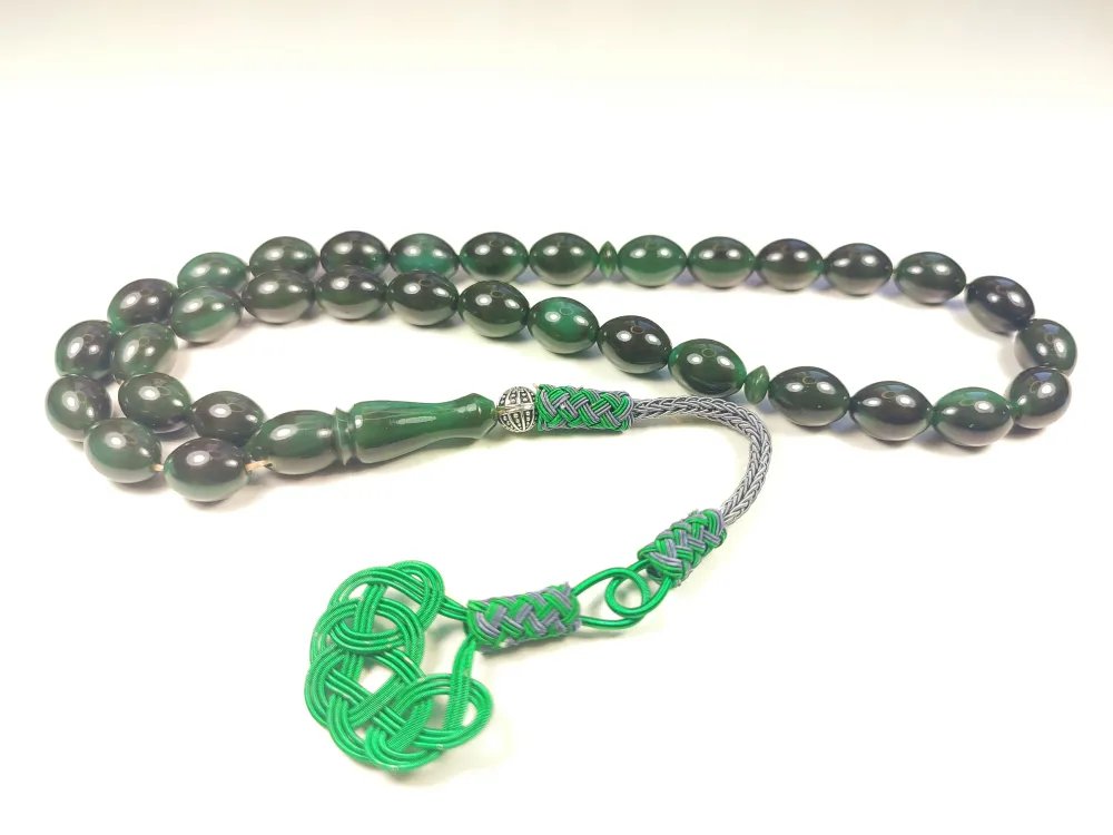 Şevket Alkan Usta Eseri̇ Trabzon Kazazi̇ye Püsküllü Objeden Sıkma Kehri̇bar küçük resim 2