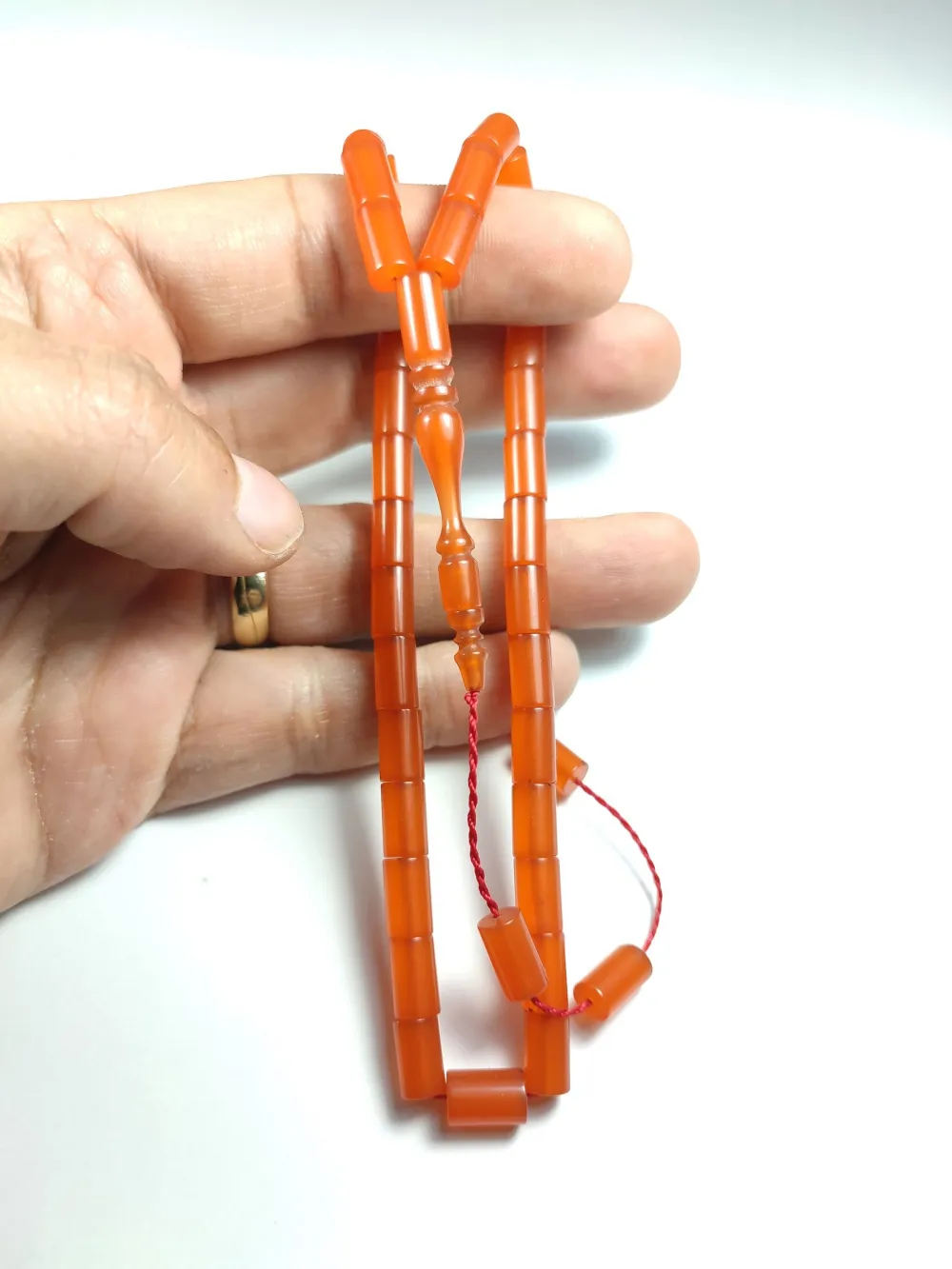 Mehmet Mercan Usta İşi̇ İmzalı Mühürlü Sıkma Kehri̇bar küçük resim 4