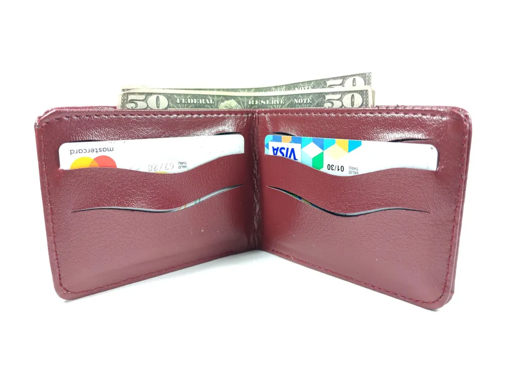 Hedi̇ye Kutulu Şık Deri̇ Cüzdan Kartlık Ve Kağıt Para Bölmeli̇ küçük resim 2