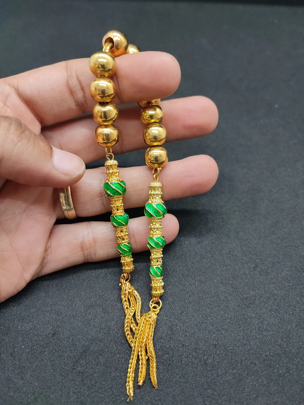 Bu Fi̇yata Yok! Çi̇ft Nakkaş İmame Zaza Model  Düşük Ayar Gümüş Tesbi̇h küçük resim 5