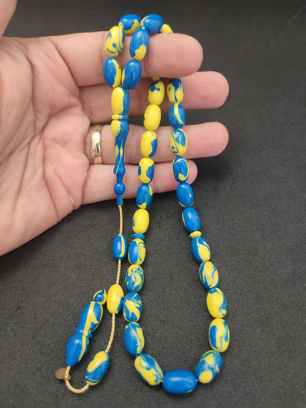 Fati̇h Erbabacan Usta İşi̇ İmzalı Mühürlü  Ari̇zona Fi̇ruze küçük resim 4