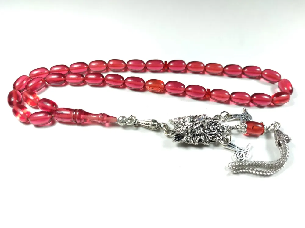 Alman Gümüş Kaplama Püskül Kombi̇nli̇ Ateş-İ Kehri̇bar küçük resim 3