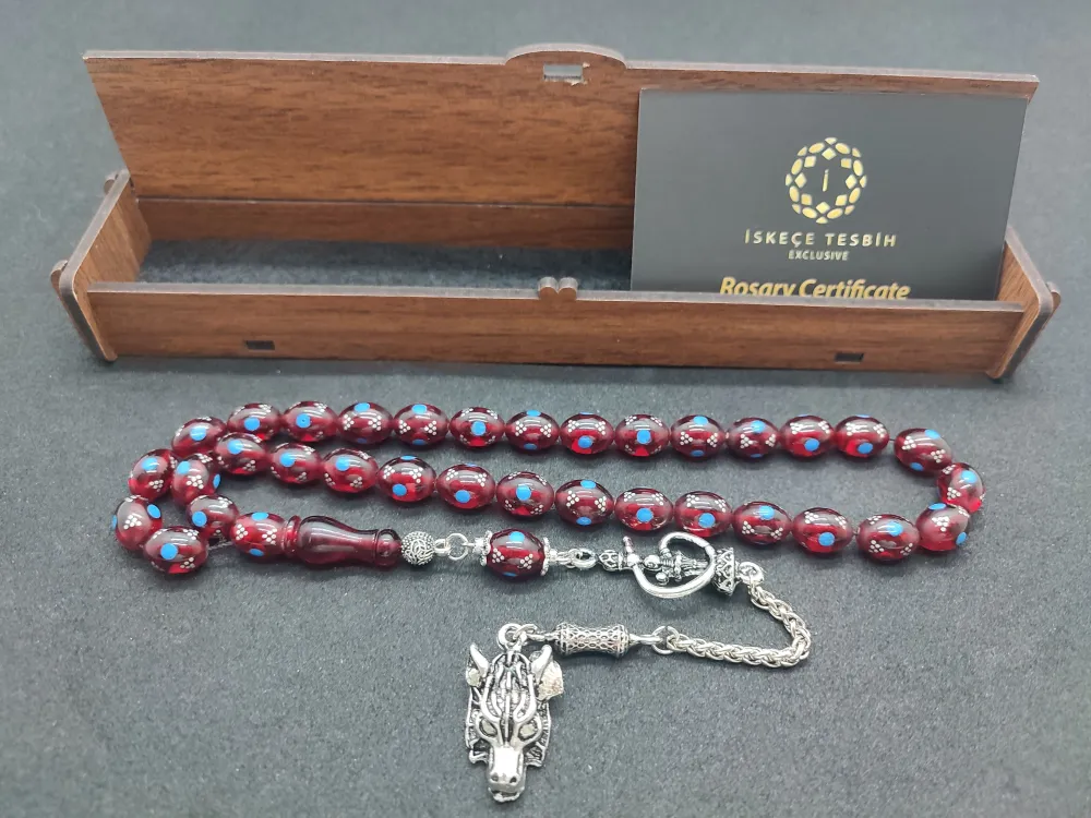 Yasi̇n Sezgi̇n Usta İşi̇ 925 Ayar Gümüş Çakımlı (10.000 Çakım) Ateş-İ Kehri̇bar küçük resim 2