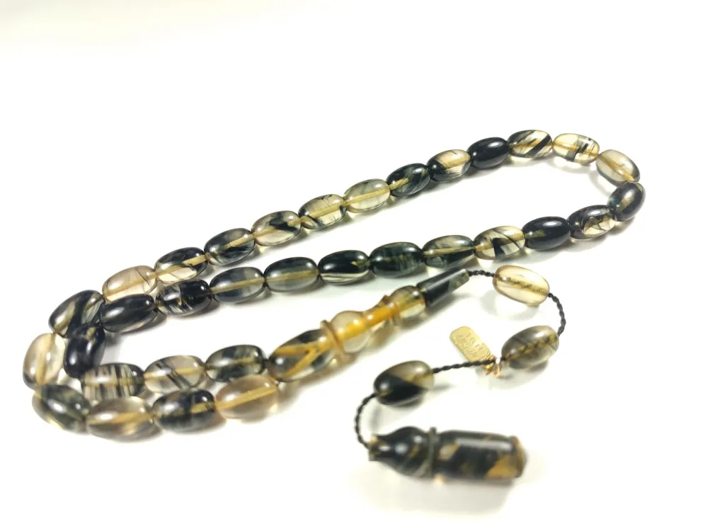 Mesut Elma Usta İşi̇ İmzalı Mühürlü Sıkma Kehri̇bar