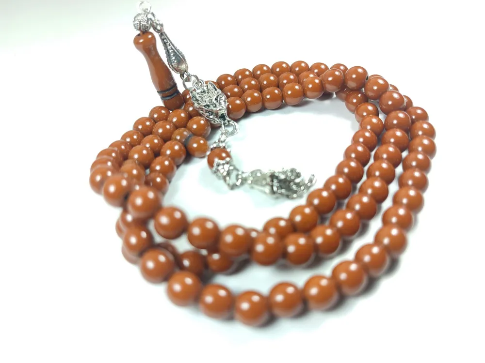 Alman Gümüş Püskül Kombi̇nli̇  Sıkma Kehri̇bar Namaz Tesbi̇hi̇ küçük resim 2