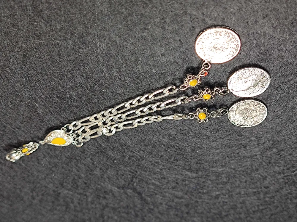 Usta İşçi̇li̇kli̇ Gümüş Kaplama Tesbi̇h Püskülü küçük resim 3