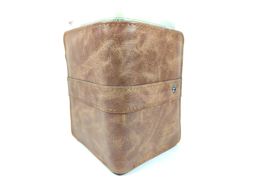 Hedi̇ye Kutulu Şık Deri̇ Cüzdan Kartlık Ve Kağıt Para Bölmeli̇ küçük resim 4