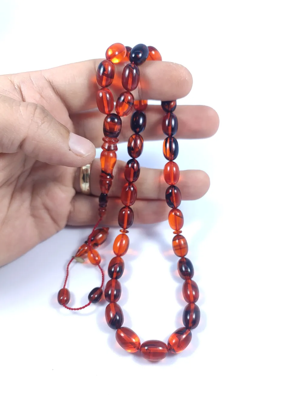 Mehmet Arıcı Usta Eseri̇ 0.6 Mm Deli̇m Çi̇ft Zımpara Çi̇ft Ci̇lalı Sıkma Kehri̇bar küçük resim 5