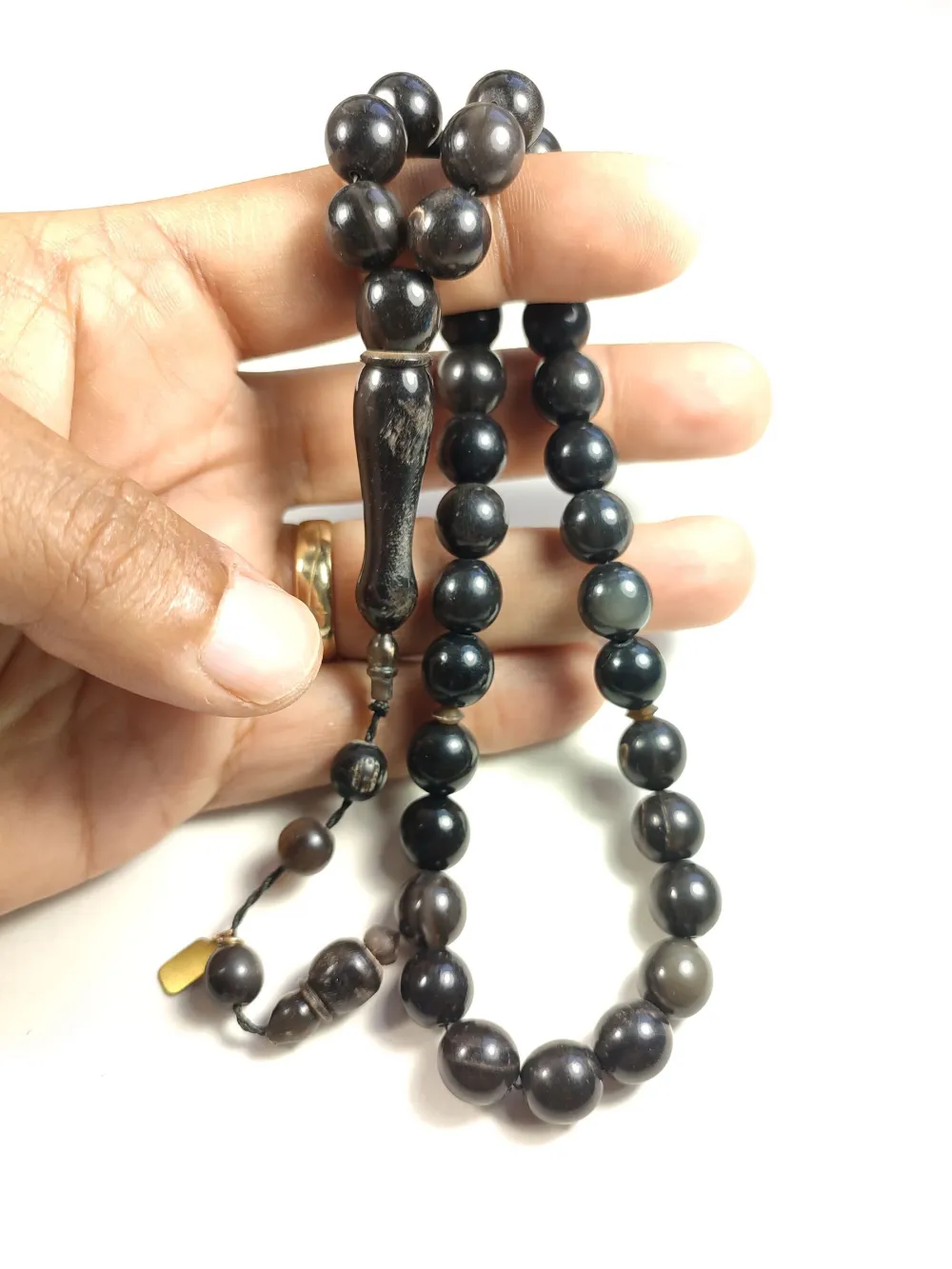 Mehmet Mercan Usta İşi̇ İmzalı Mühürlü Bi̇zon Boynuzu küçük resim 5