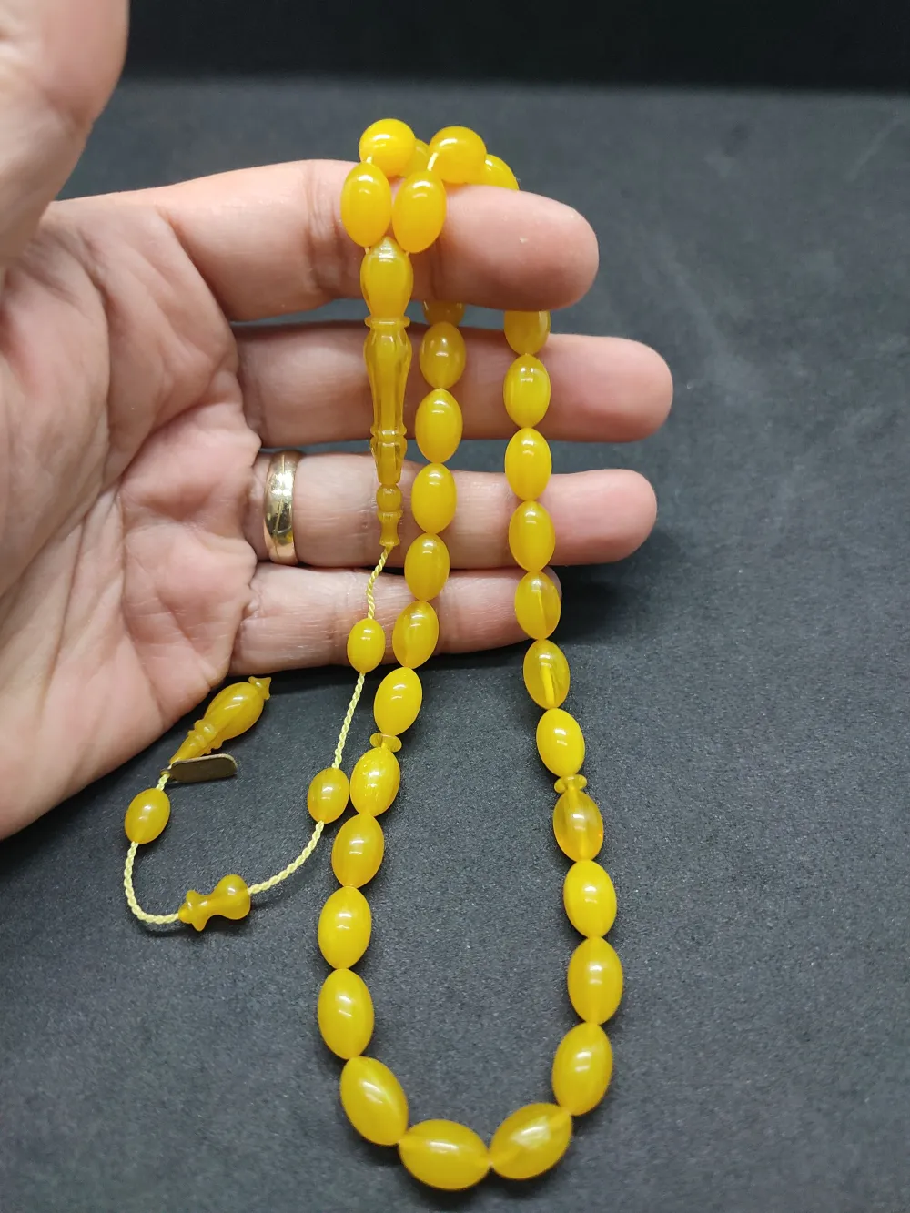 Ali̇ Küçük Usta Eseri̇ Çi̇ft Kat Ci̇lalı Alman Sıkma Kehri̇bar küçük resim 5