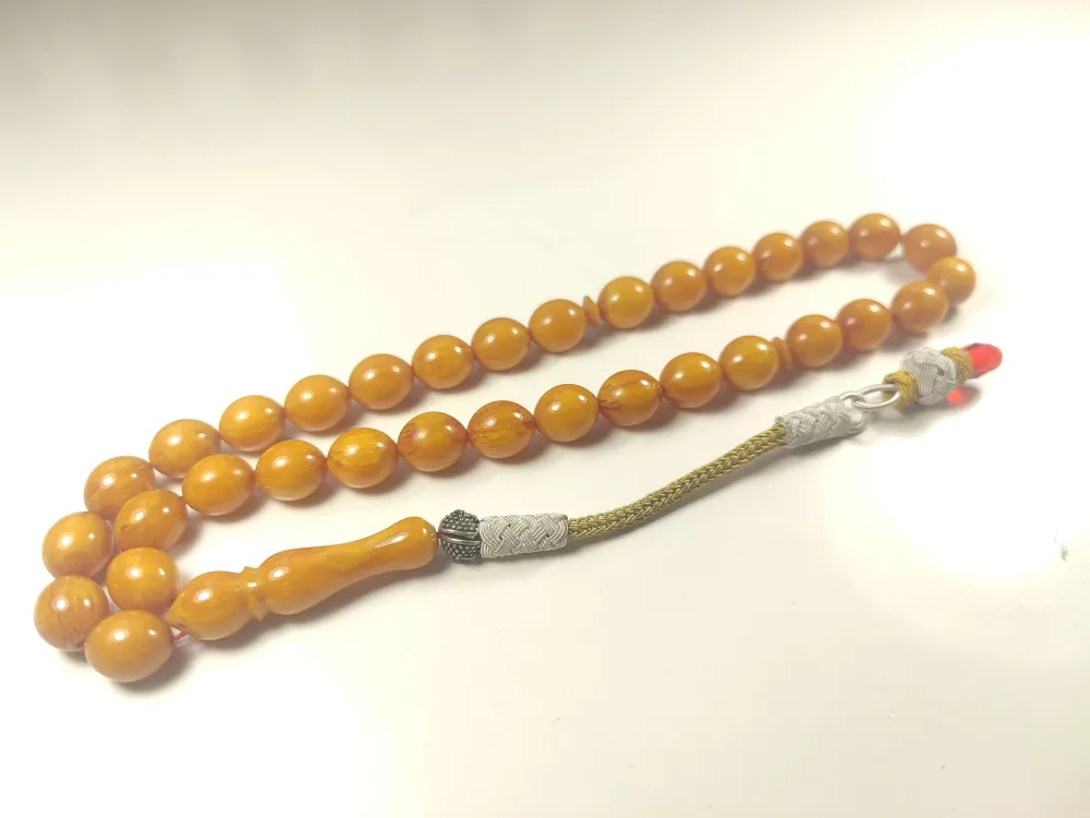 Darabacı Abdullah Usta Eseri̇ Trabzon Kazazi̇ye Püskül 3 Kat Ci̇lalı Sıkma Kehri̇bar