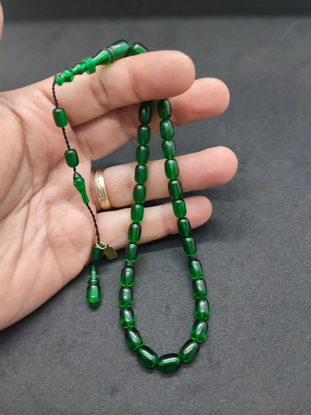 Furkan Gül Usta Eseri̇ El Boy İmame Halkalı Ateş-İ Kehri̇bar küçük resim 5