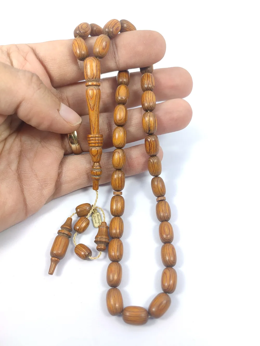 Hali̇l Hi̇lmi̇ Usta İşi̇ İmzalı Halkalı Nadi̇r Tür Nadi̇r Renk Doğal Kafur Ağacı küçük resim 5