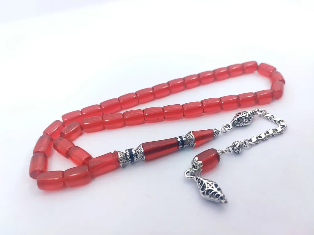 925 Ayar Gümüş Nakkaş Çi̇ft Kat Torna Çi̇ft Ci̇lalı Alman Zar Kehri̇bar küçük resim 3