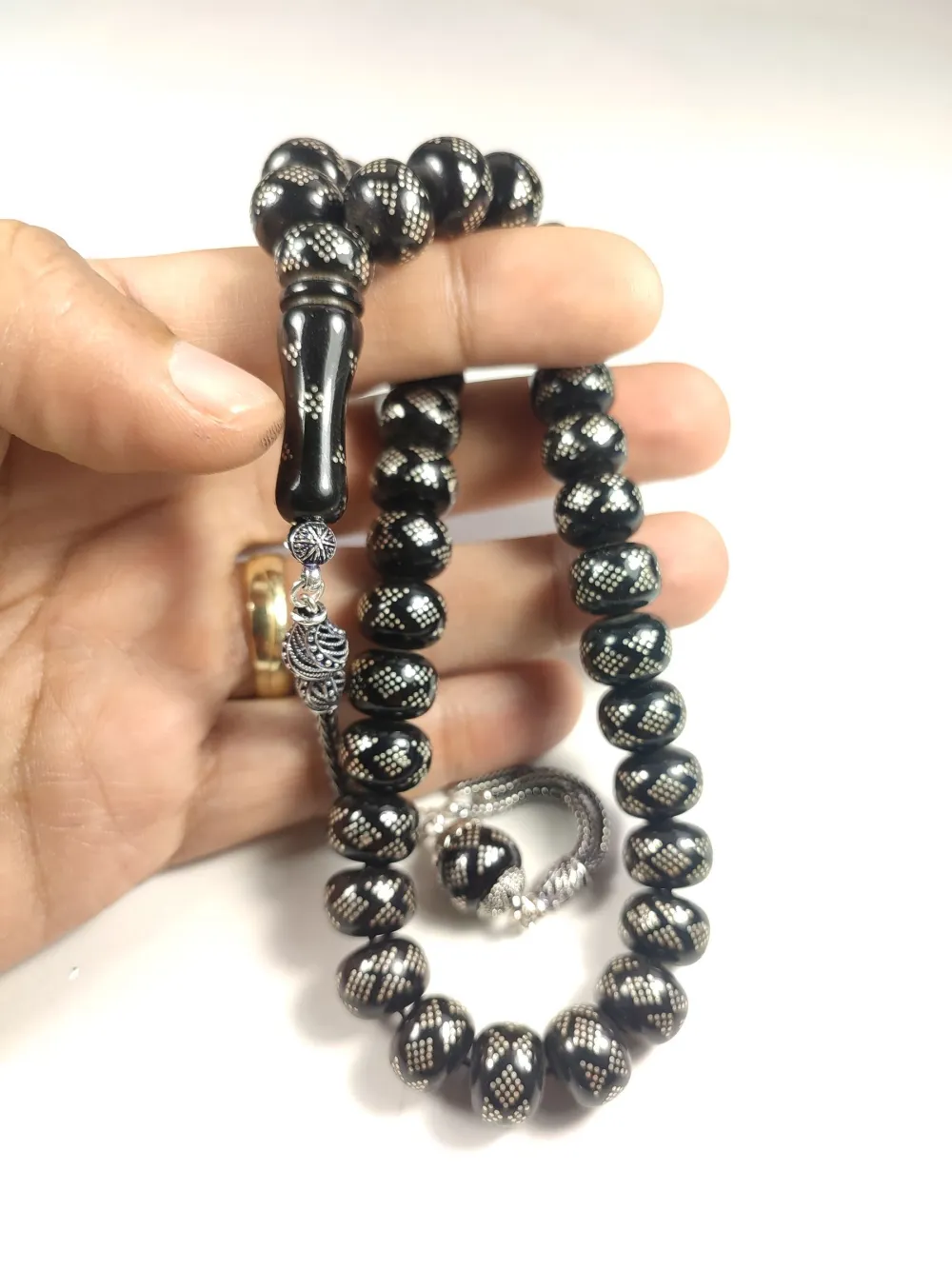 6,75 Gr 925 Ayar Gümüş Püskül 925 Ayar Gümüş Çakımlı Kuka küçük resim 4