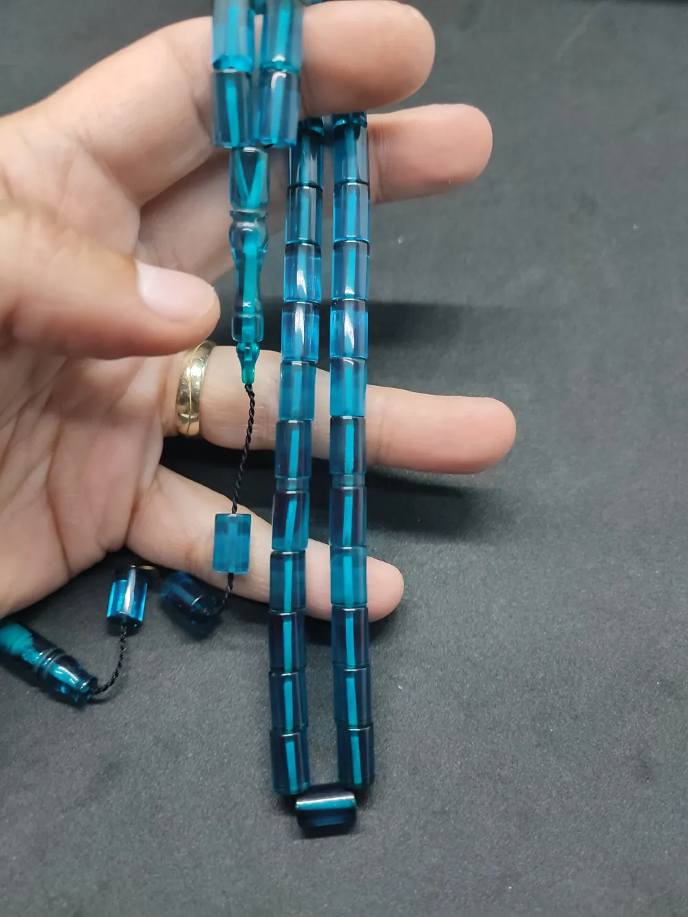 Erhan Turan Usta Eseri̇ 0.6 Şeffaf Deli̇m Çi̇ft Kat Ci̇lalı Ok Gi̇bi̇ Ateş-İ Kehri̇bar küçük resim 4