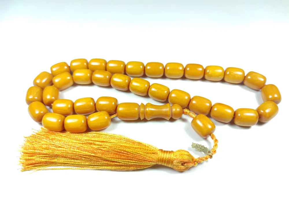 Ebu Zeyn Usta İşi̇ İmzalı Mühürlü Sıkma Kehri̇bar küçük resim 3