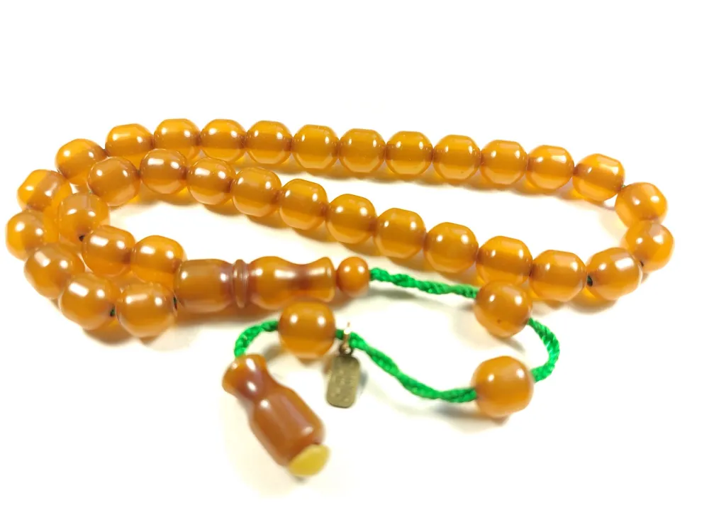 Muhammed Dabbas Usta İşi̇ İmzalı Sıkma Kehri̇bar küçük resim 3